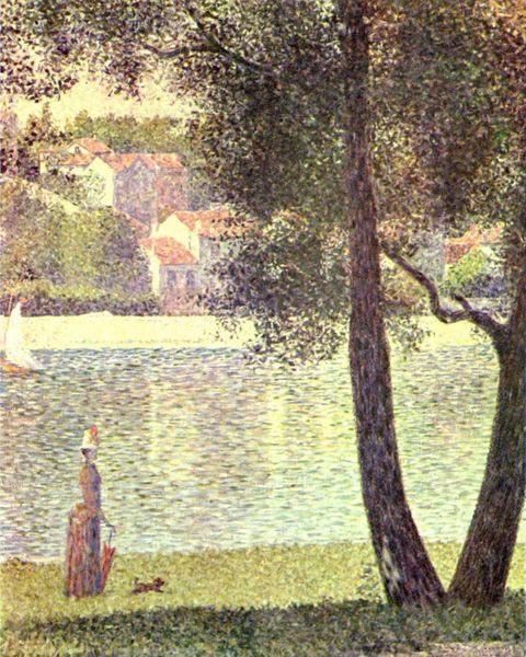 Georges Seurat Die Seine bei Courbevoie Sweden oil painting art